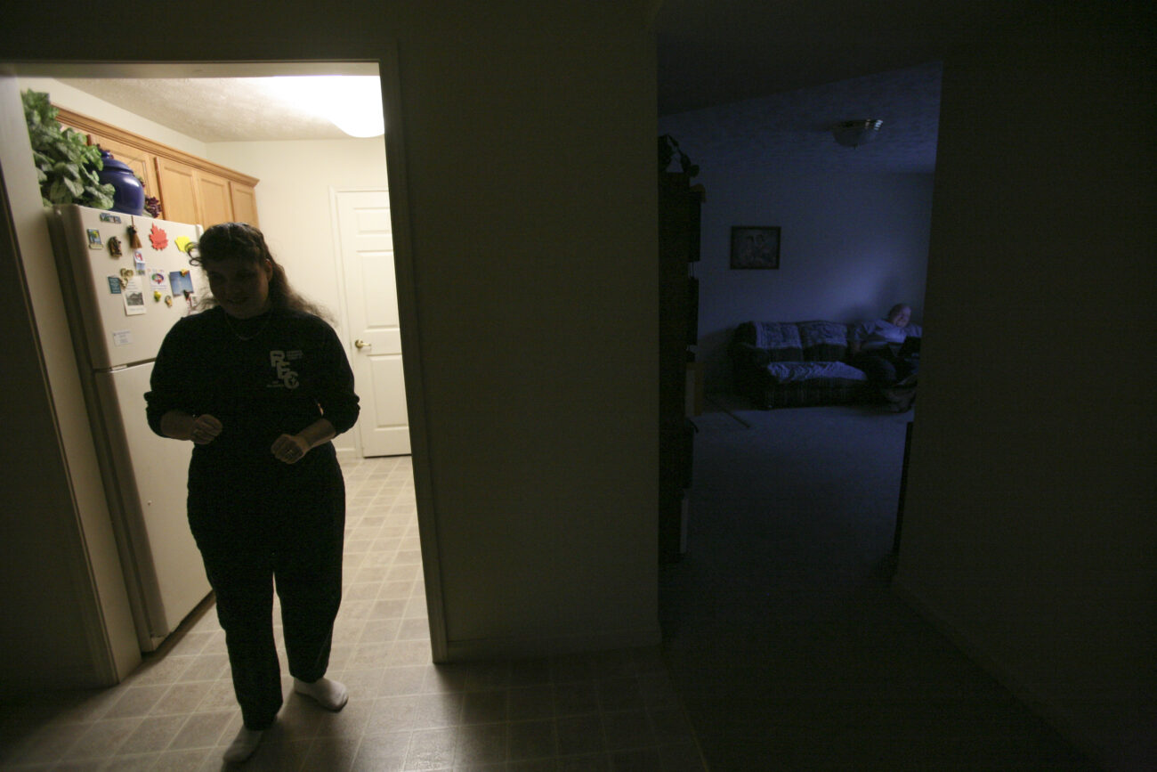 Darkness and light doesn't matter for the Caldwells, "We see with our hearts," said Paula. Photo by Genevieve Adams