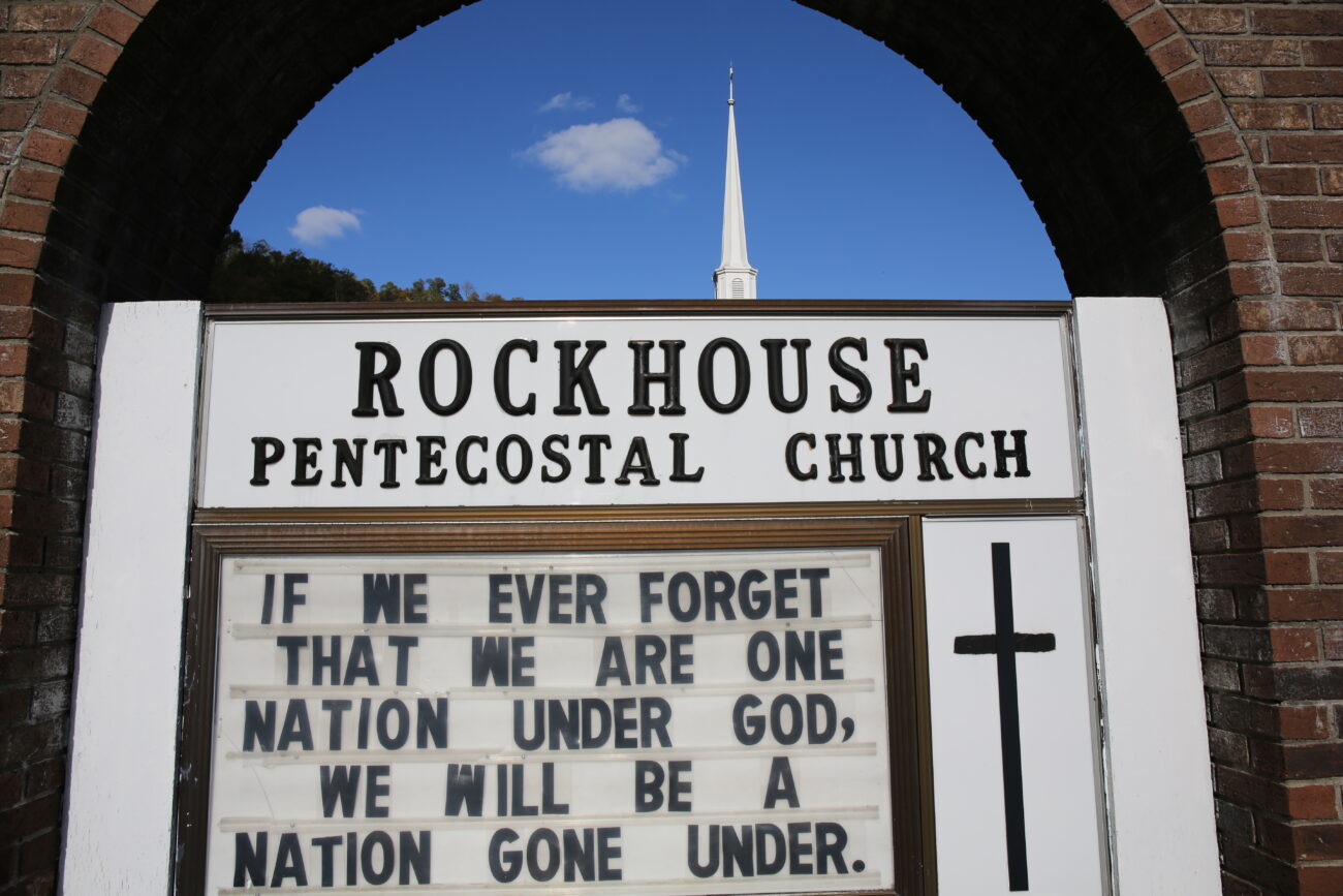 Rockhouse Pentecostal Church on Highway 421 just south of Hyden, Ky. Photo by Rachel Aretakis