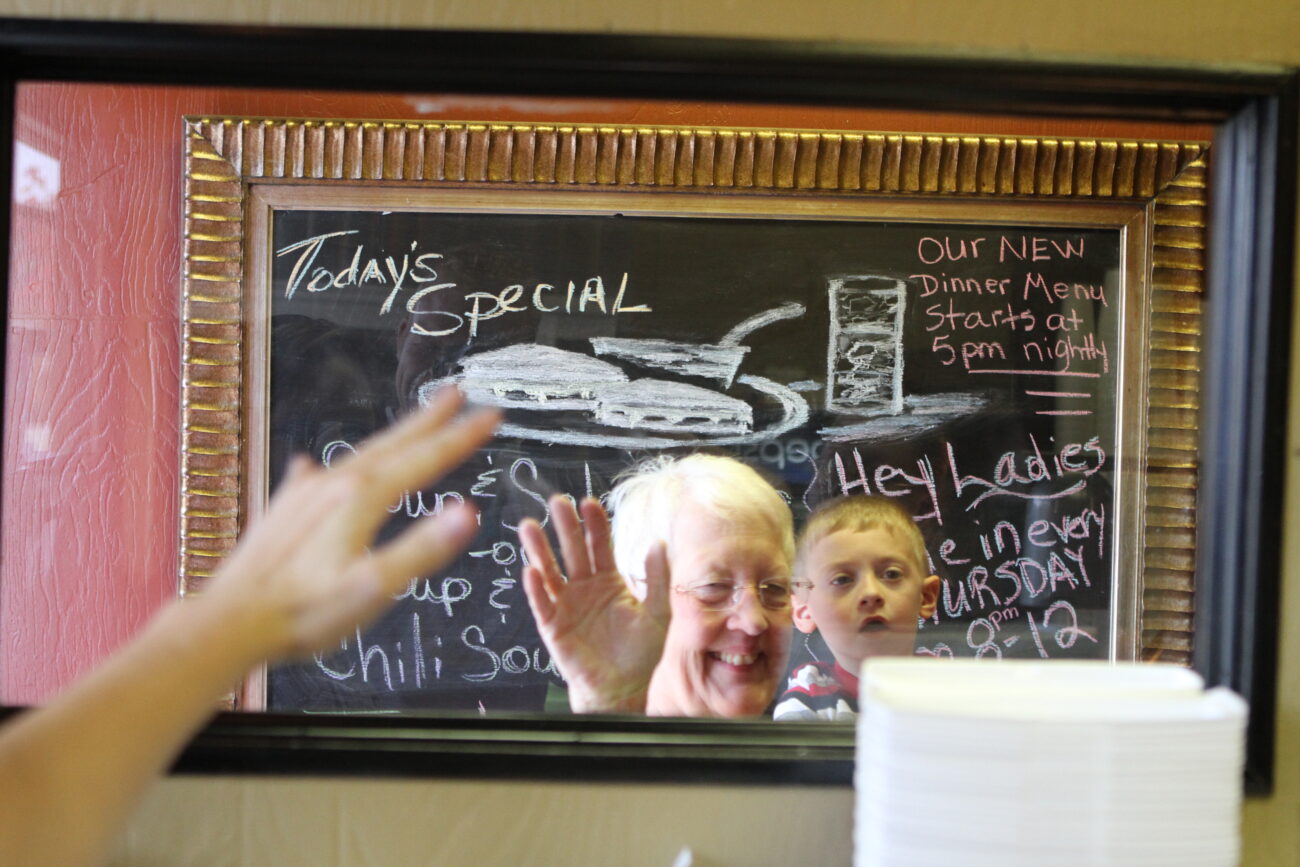As customers enter the front Weaver's on a Friday afternoon, they can wave to the kitchen staff. Photo by Alex Holt