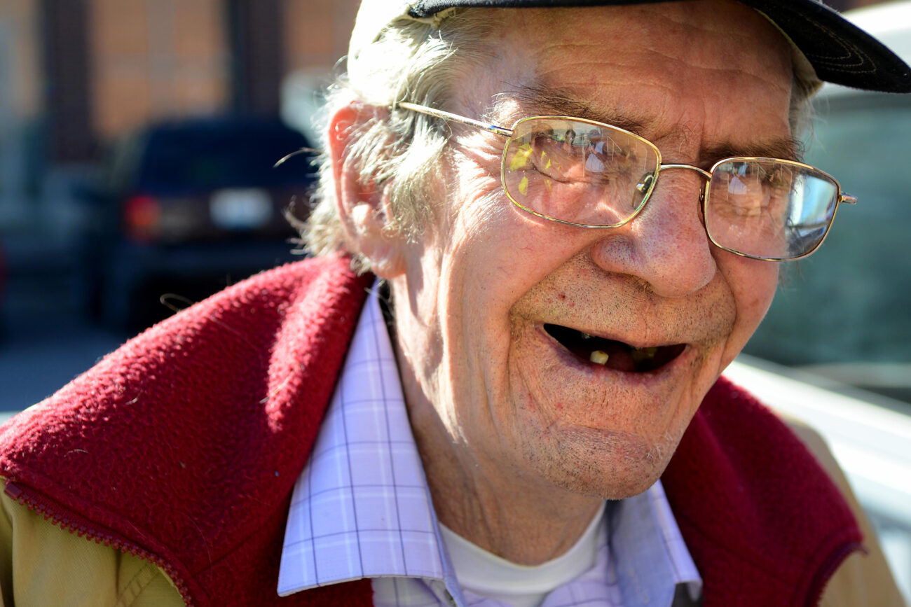 Carl, a Hyden, Kentucky native speaks about the blessing of living a long life on Tuesday, October 10, 2013. Photo by Leah Klafczynski