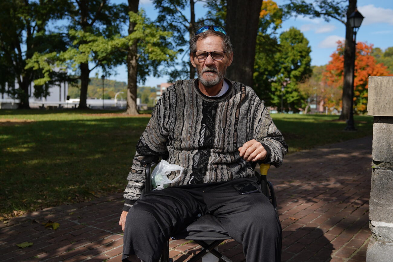 Bobby Burkes poses for a portrait in downtown Frankfort, Ky. on Friday, Oct. 7, 2022. Photo by Carter Skaggs