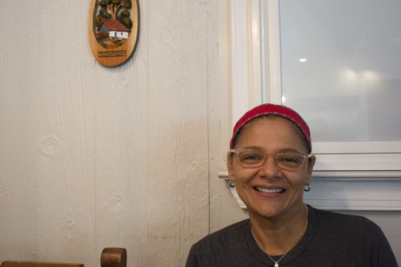 Owner of Mami Monchita’s Honduran restaurant, Alda Diaz, smiles as she sits to talk about the history of her restaurant, named after her late mother, in Frankfort, Kentucky, on Friday, October 7, 2022. “We’re going to do something honoring her and what she wanted to do,” said Diaz. Photo | Nyah Leveretter